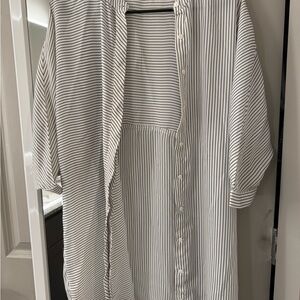 Vero Moda Black and White Striped Shirt